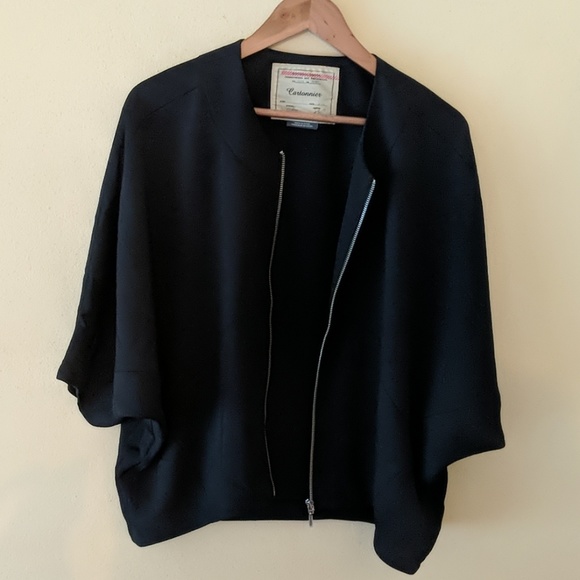 Black short Blazer Anthropologie - Picture 2 of 4